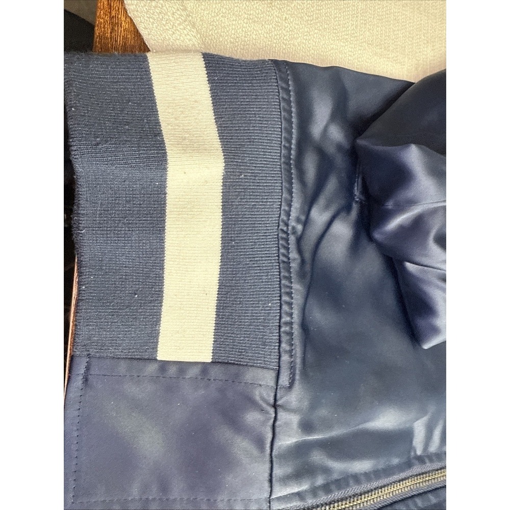 Touch By Alyssa Milano NFL New England Patriots Women's Jacket Sz S Satin Bomber - Picture 5 of 16